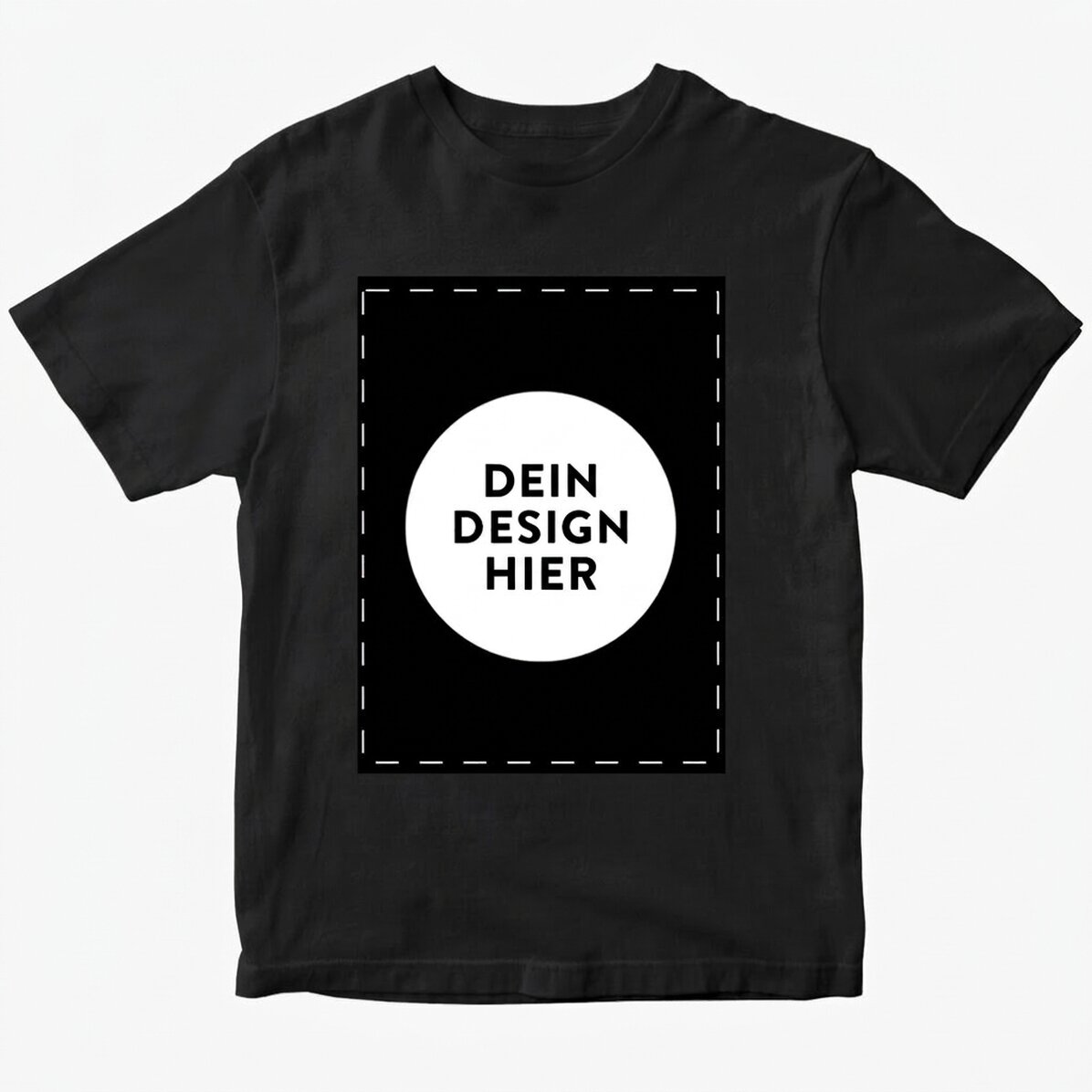 Personalisiertes Baumwoll-T-Shirt mit deinem Porträtmotiv