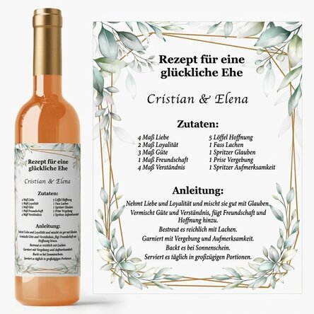 Wein mit persönlicher Botschaft – Das Rezept für eine glückliche Ehe