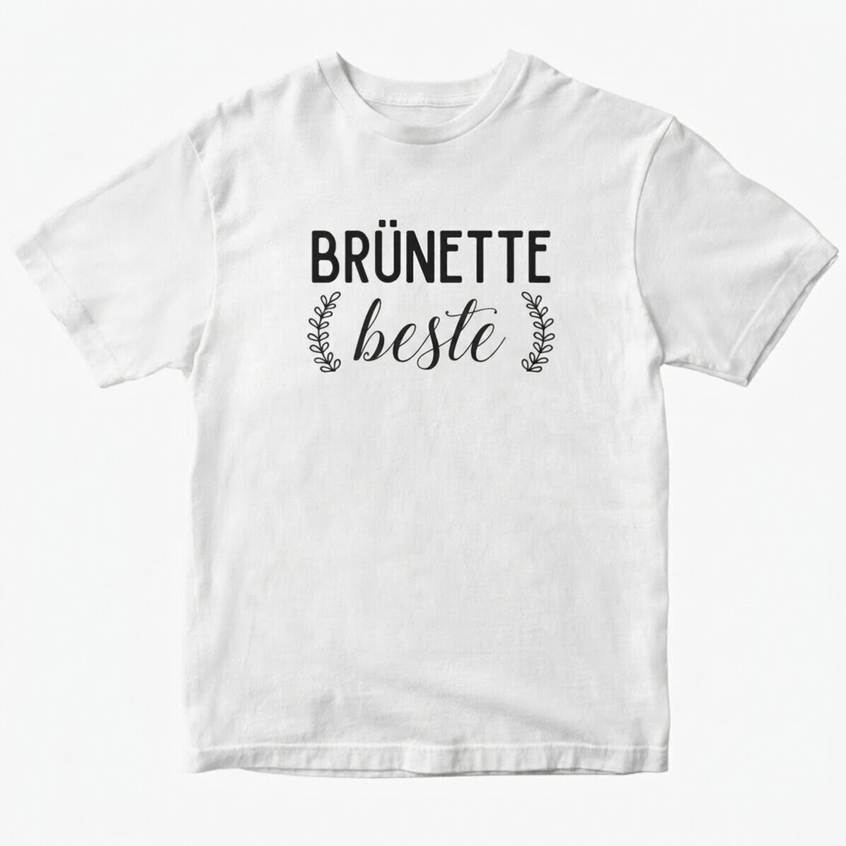 Personalisiertes Baumwoll-T-Shirt mit Aufdruck – Besties