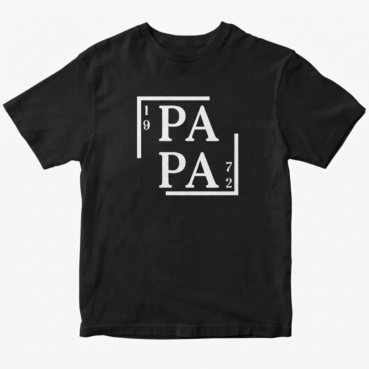 Personalisiertes Baumwoll-T-Shirt mit Aufdruck – Papa