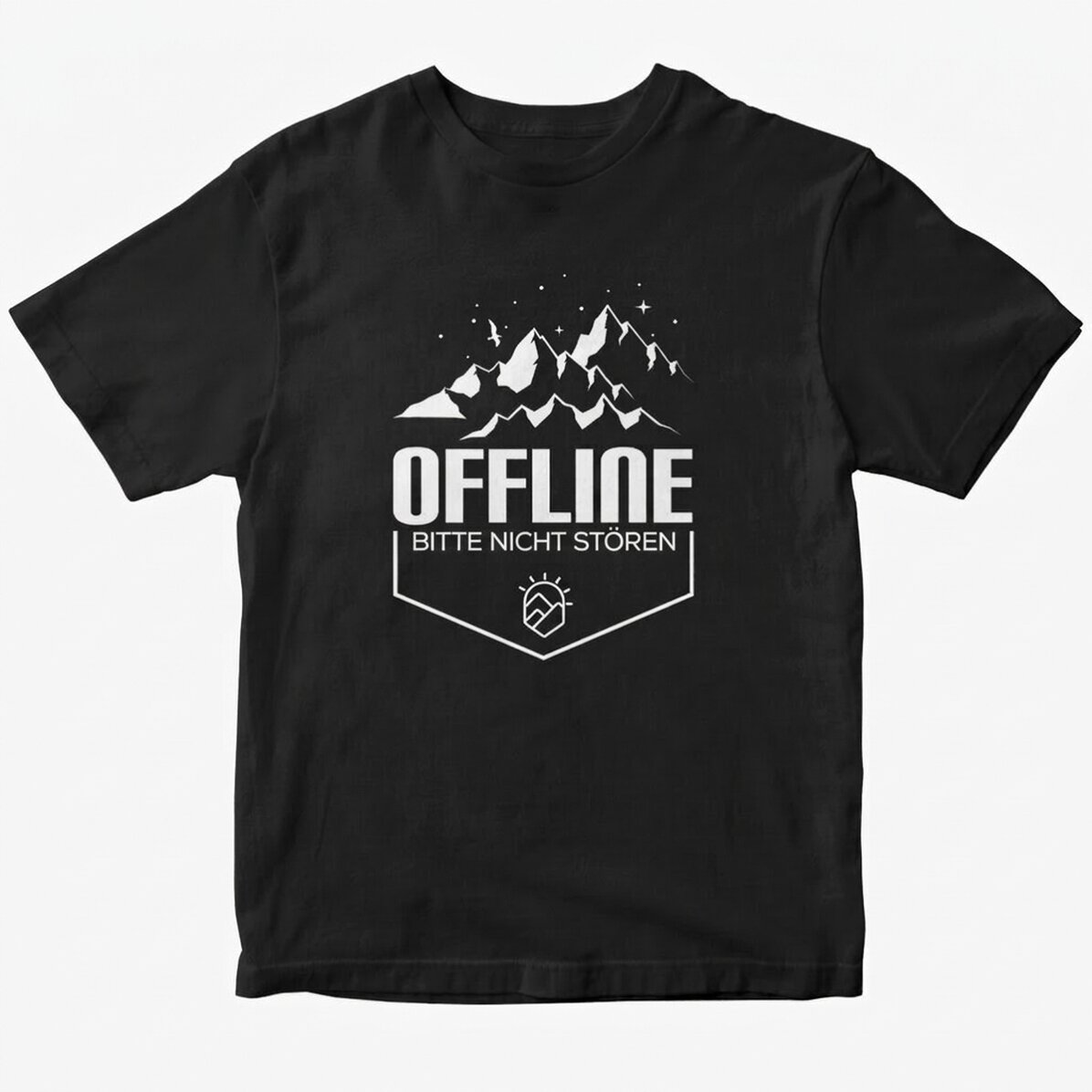 Personalisiertes Baumwoll-T-Shirt mit Aufdruck – Offline