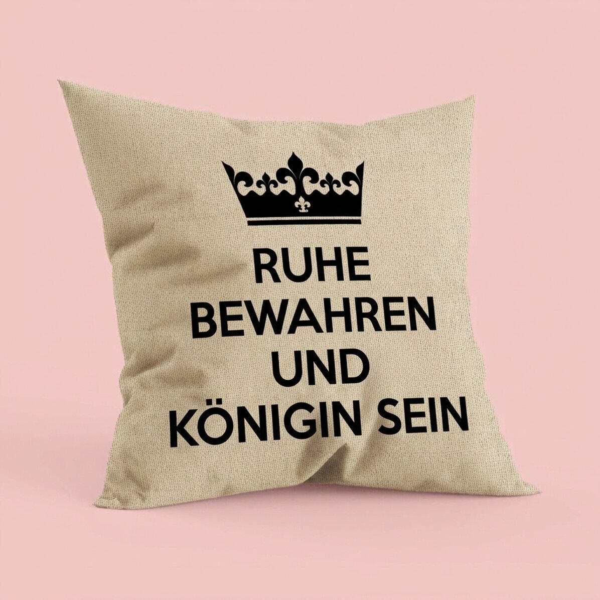 Personalisiertes Kissen mit Schriftzug – Keep Calm – In