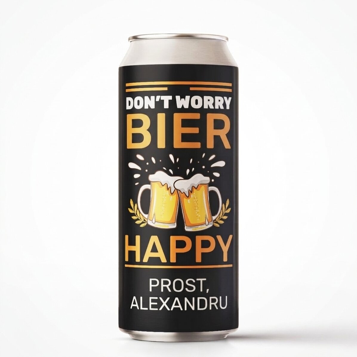 Bier in einer Dose mit individueller Beschriftung – Cheers to you
