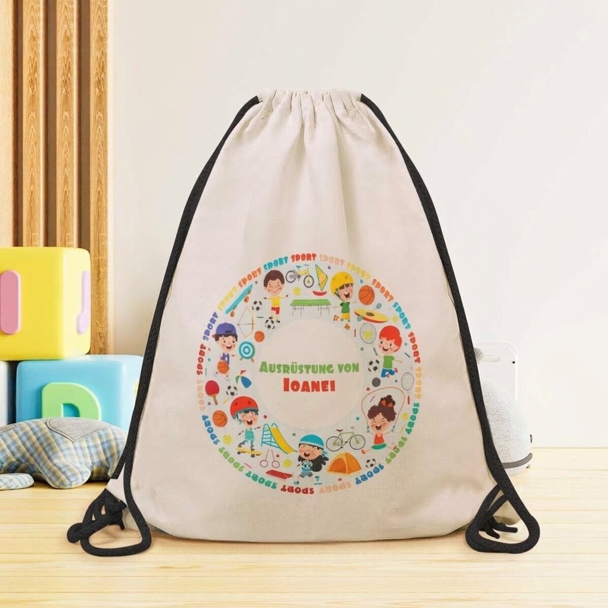 Rucksack mit Namensaufdruck – Sport