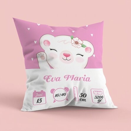 Personalisiertes Kissen mit Text, großes Format – Baby