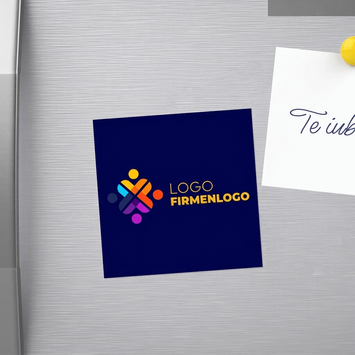Individuell gestalteter Magnet 10x10 mit Logo