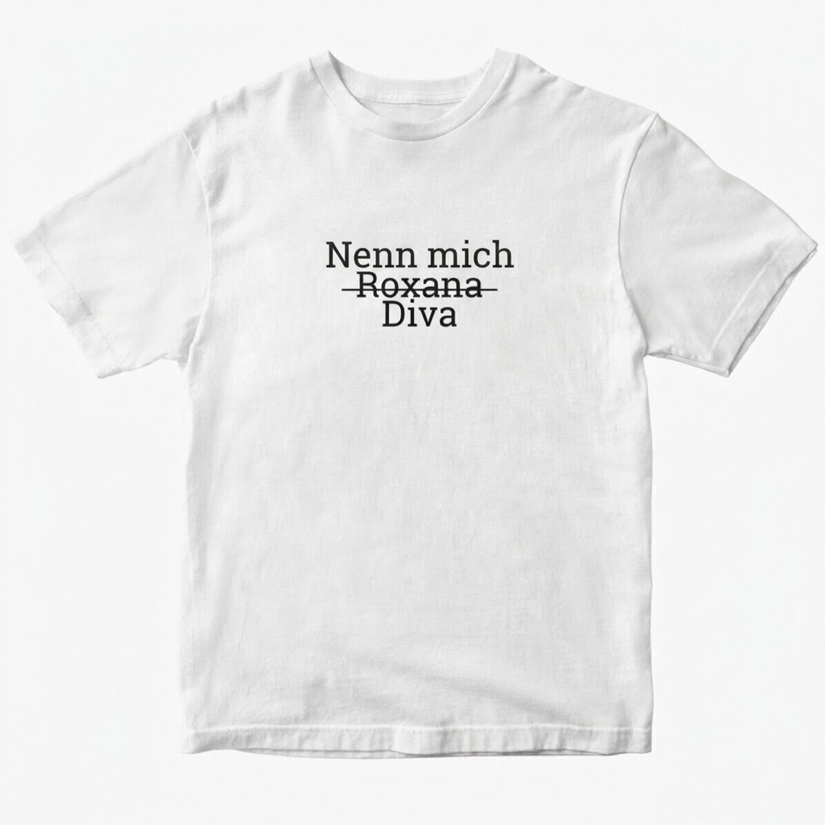 Personalisiertes Baumwoll-T-Shirt mit Aufdruck – „Call me“