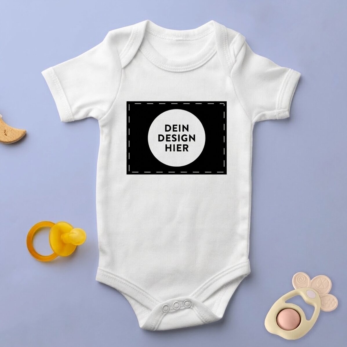 Personalisierter Baby-Body mit deinem Bild im Querformat