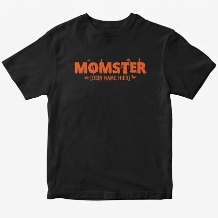 Personalisiertes Baumwoll-T-Shirt mit Aufdruck – Momster