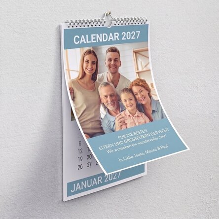 Individuell gestalteter Kalender mit Fotos für die Liebsten