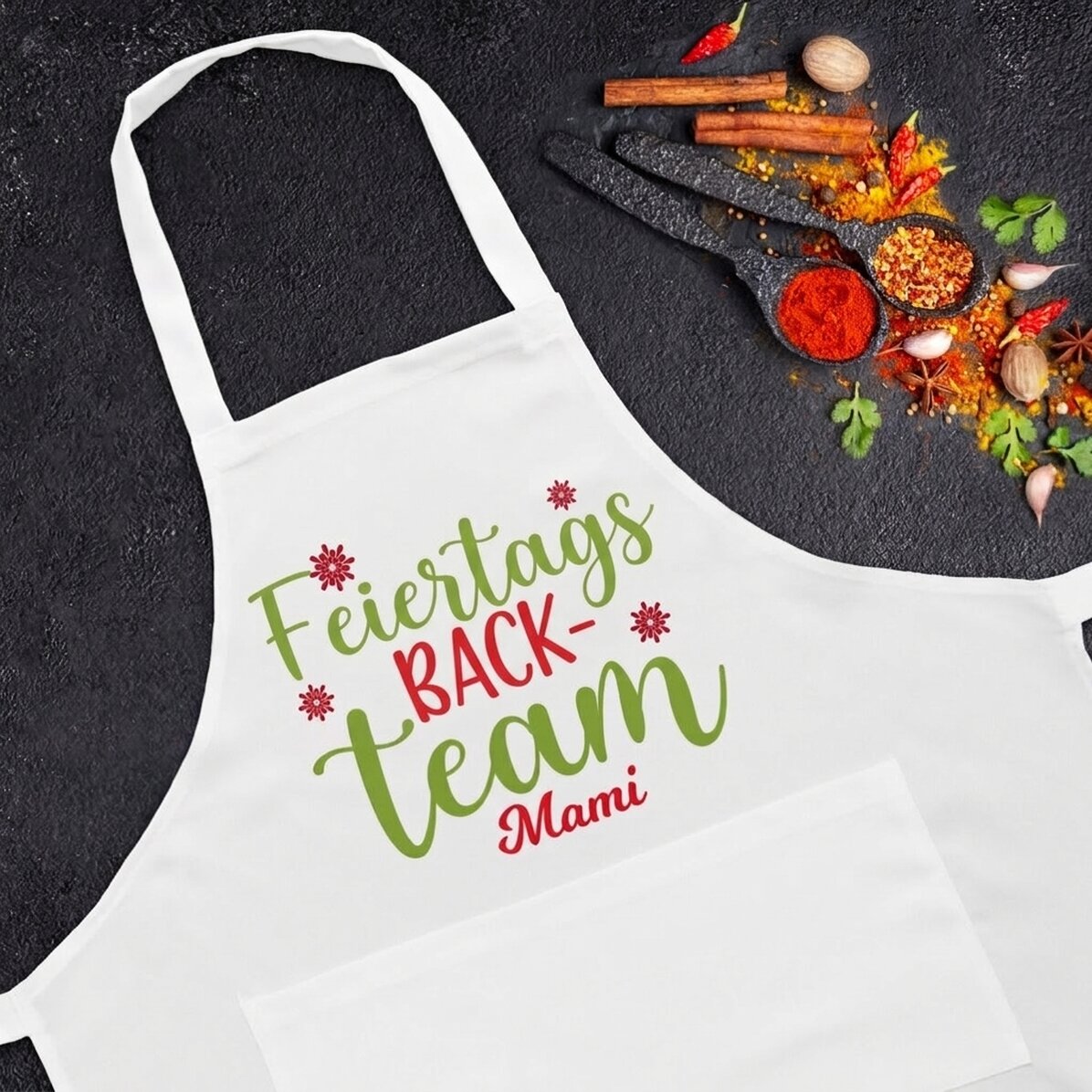 Individuell gestaltete Schale mit Text – Holiday Baking Team