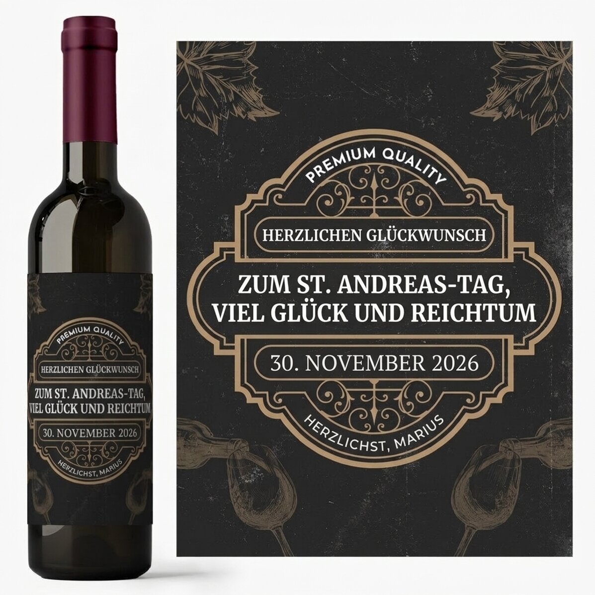 Wein mit persönlicher Botschaft – Vintage Wine