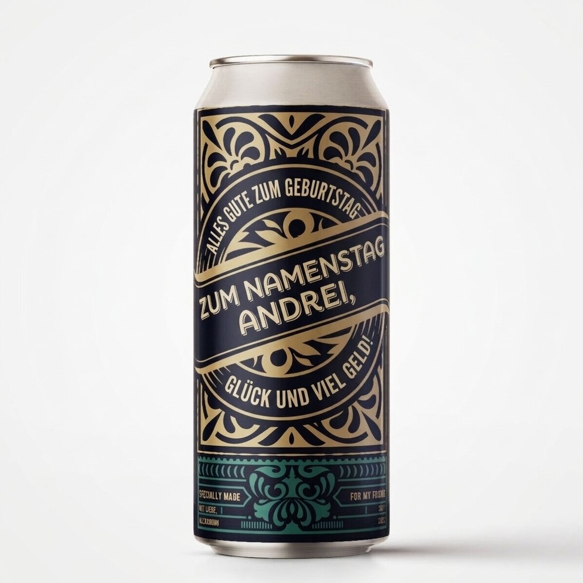 Bier in einer Dose mit individueller Beschriftung – For The Best