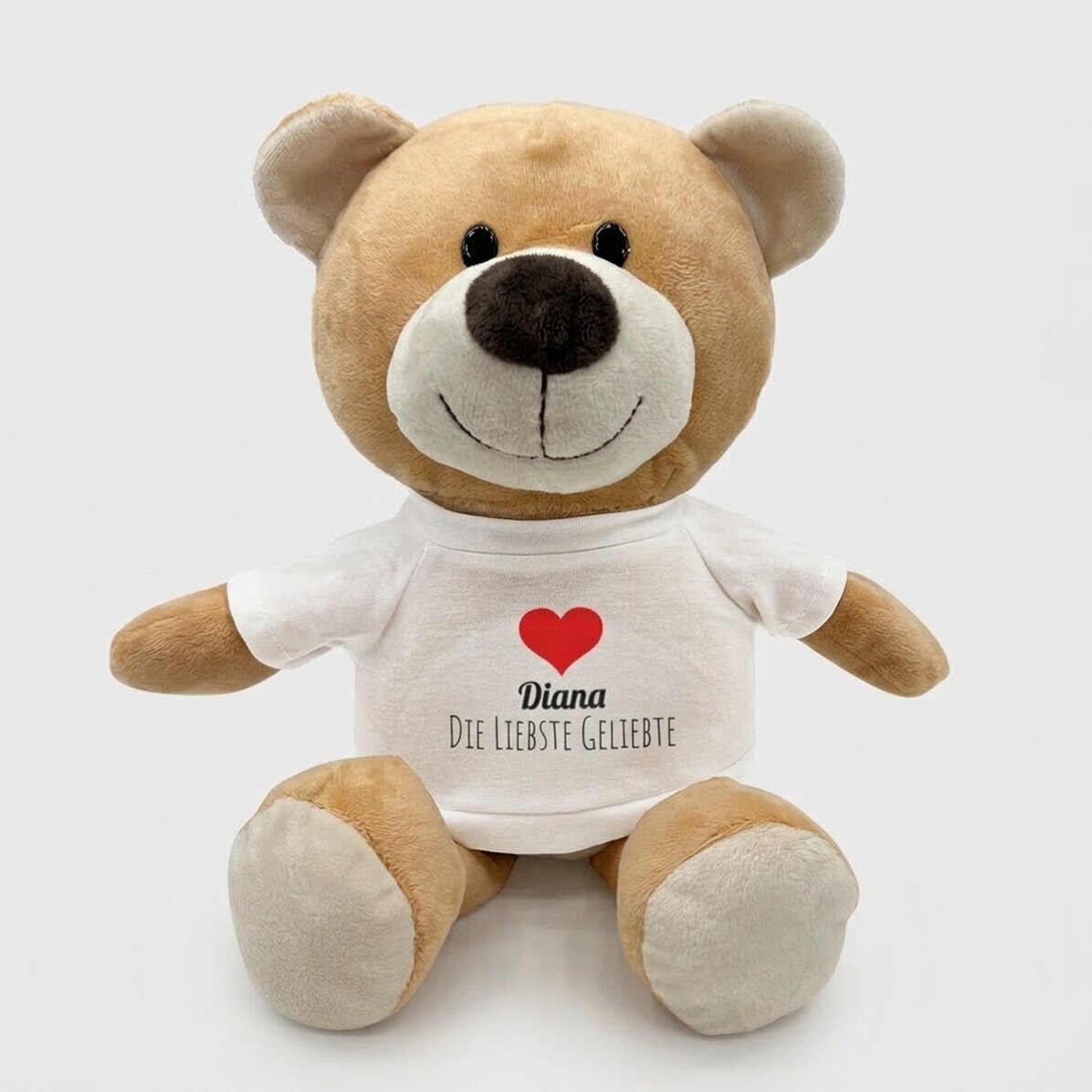 Plus personalisierter Teddybär mit Text – Herz