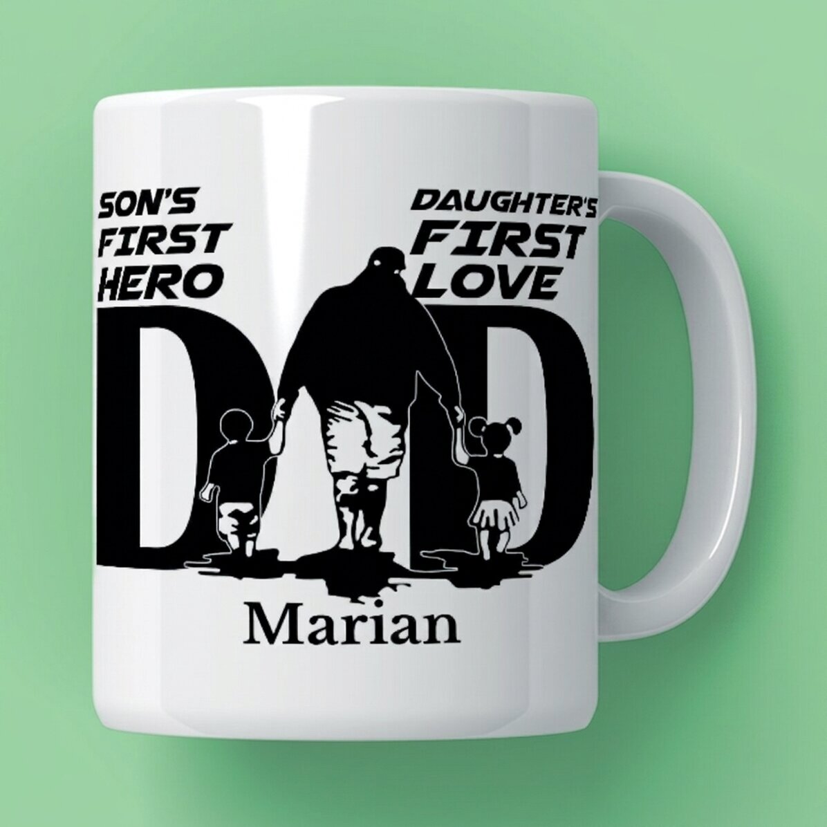 Personalisierte Tasse mit Text – Dad