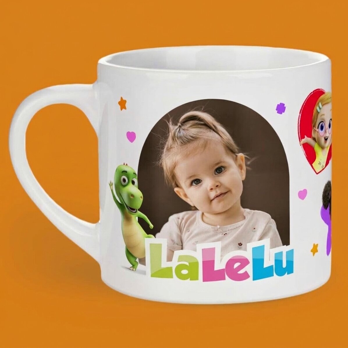 Personalisierter Kinderbecher mit Foto und Namen – TraLaLa