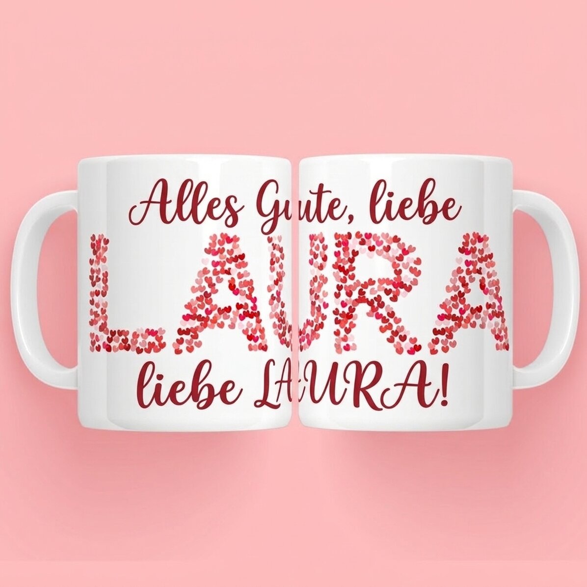 Personalisierte Tasse mit Namen – Love