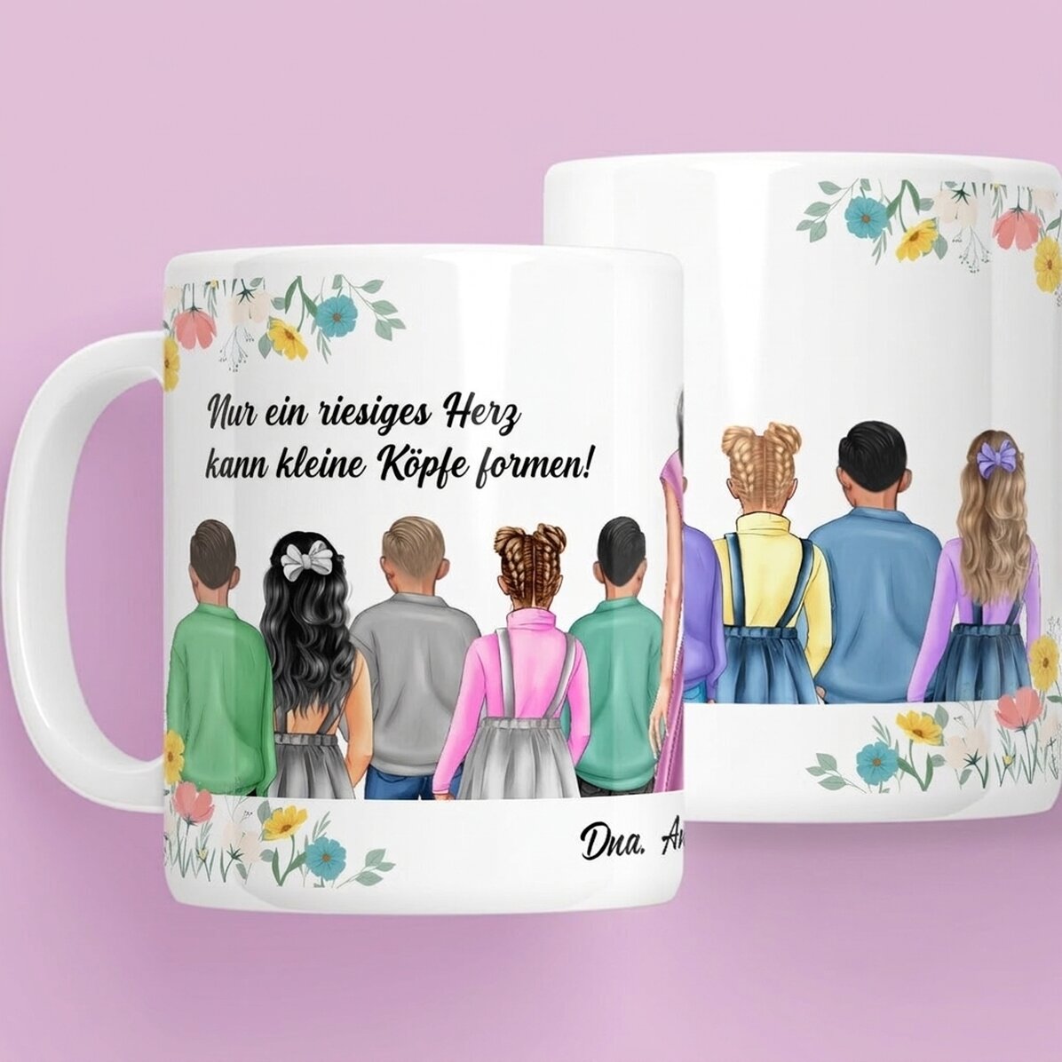 Personalisierte Tasse mit Botschaft – Erzieherin