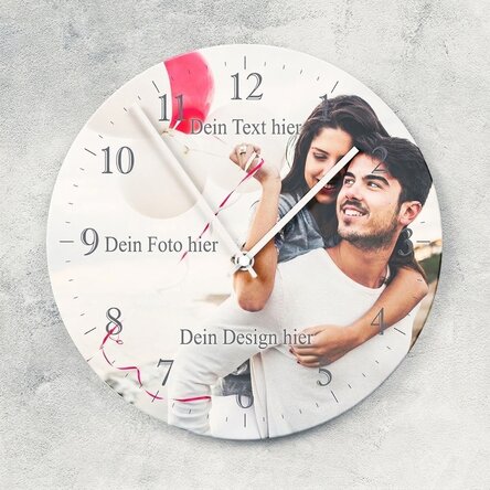 Personalisierte Uhr mit einem Foto