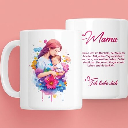 Personalisierte Tasse mit Aufdruck – Lovely mother