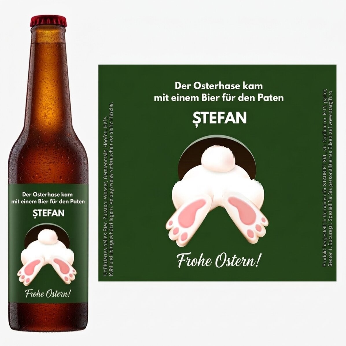 Personalisiertes Bier mit Botschaft – Von Iepuras