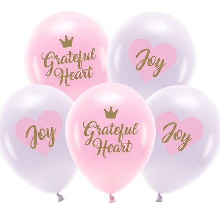 5er-Set Luftballons – Birthday Pink