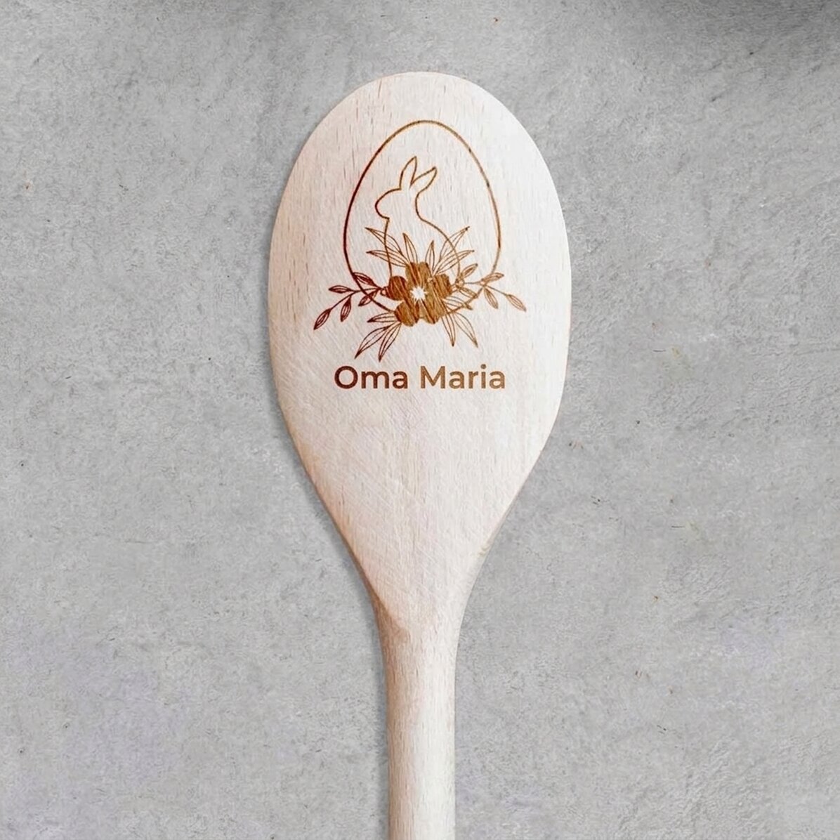 Personalisierter Holzlöffel – Osterhase