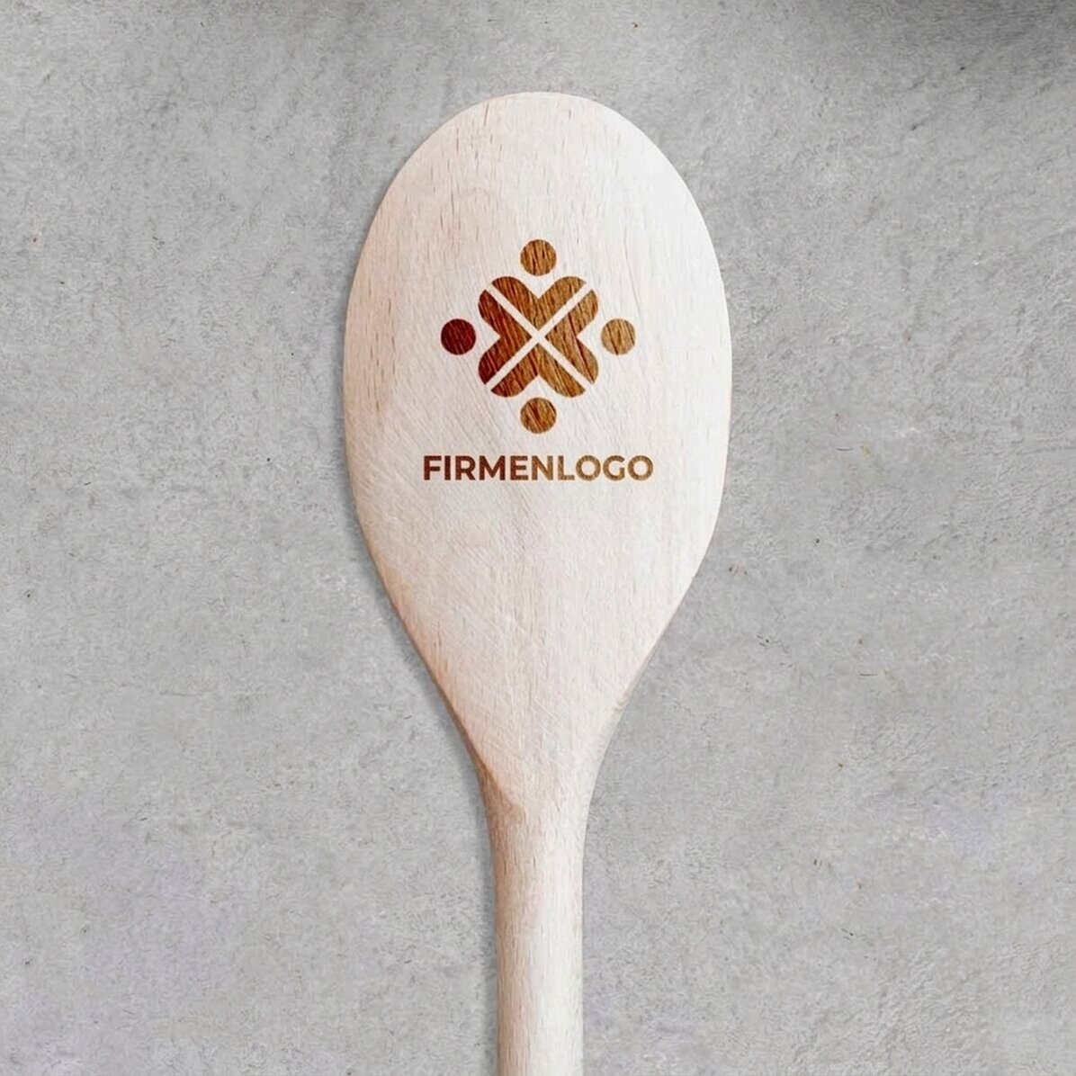 Personalisierter Holzlöffel mit Logo