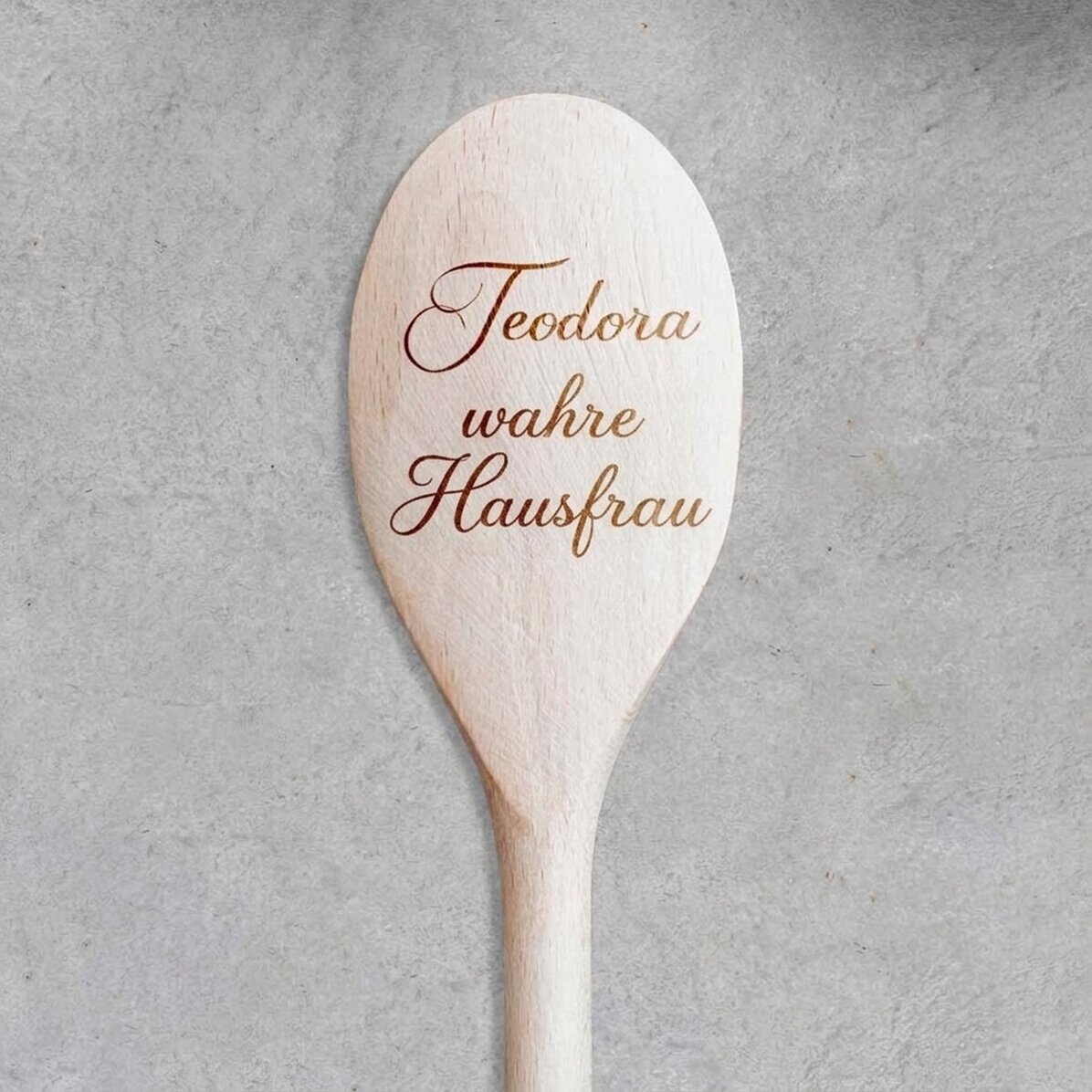 Personalisierter Holzlöffel mit Text – Gospodina
