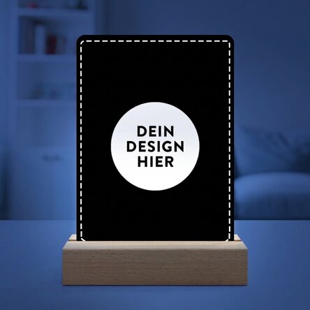 Individuell gestaltete LED-Nachtlampe mit deinem Motiv