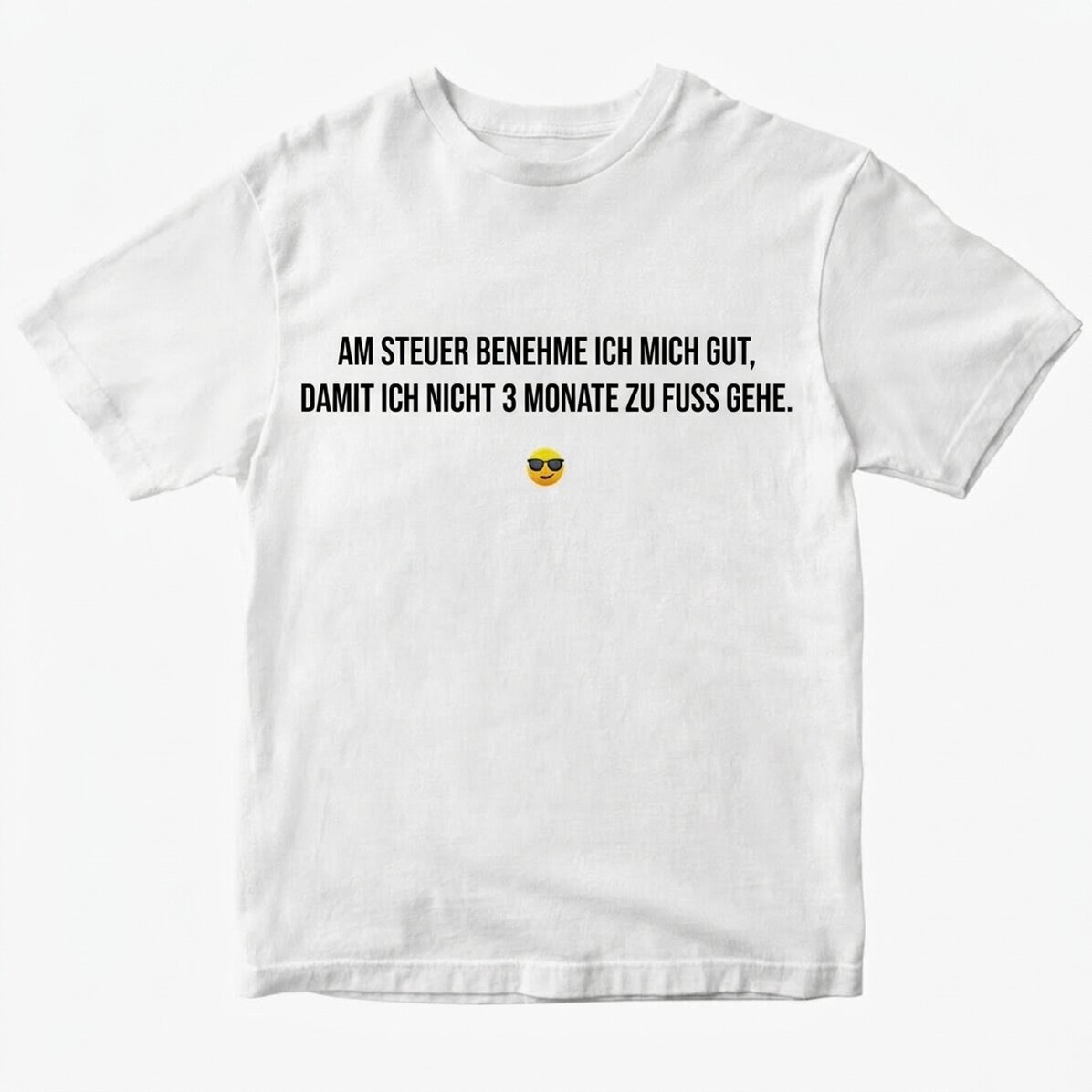 Personalisiertes Baumwoll-T-Shirt mit Aufdruck