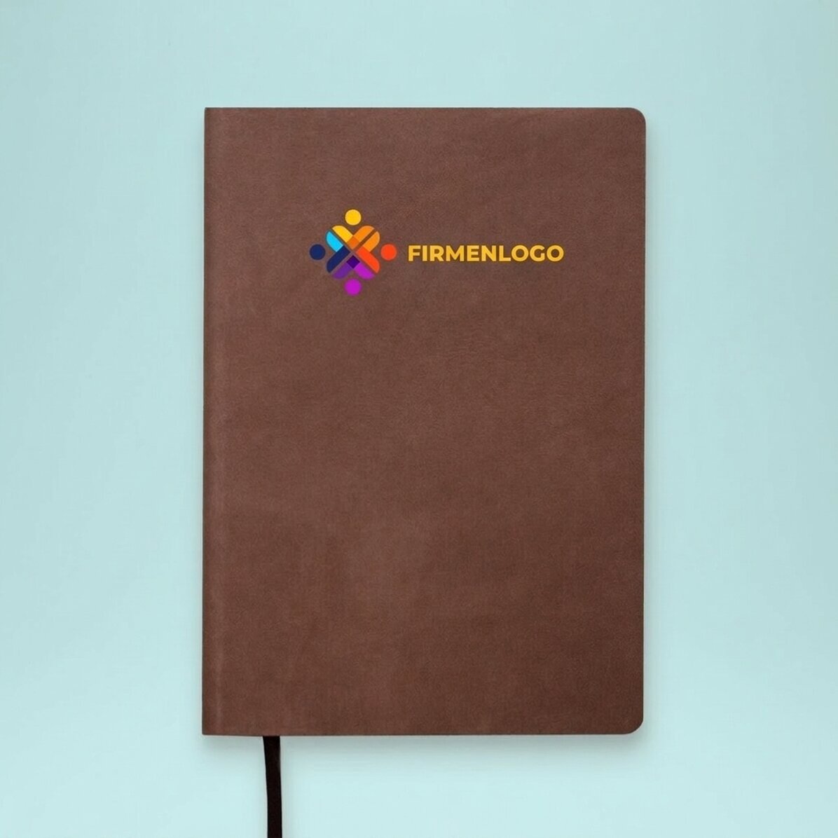 Personalisierter, farbiger Leder-Terminkalender mit Logo
