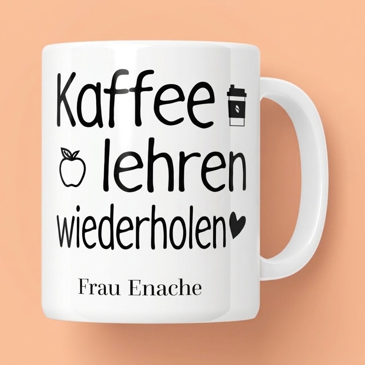 Personalisierte Tasse mit Botschaft – Repeat