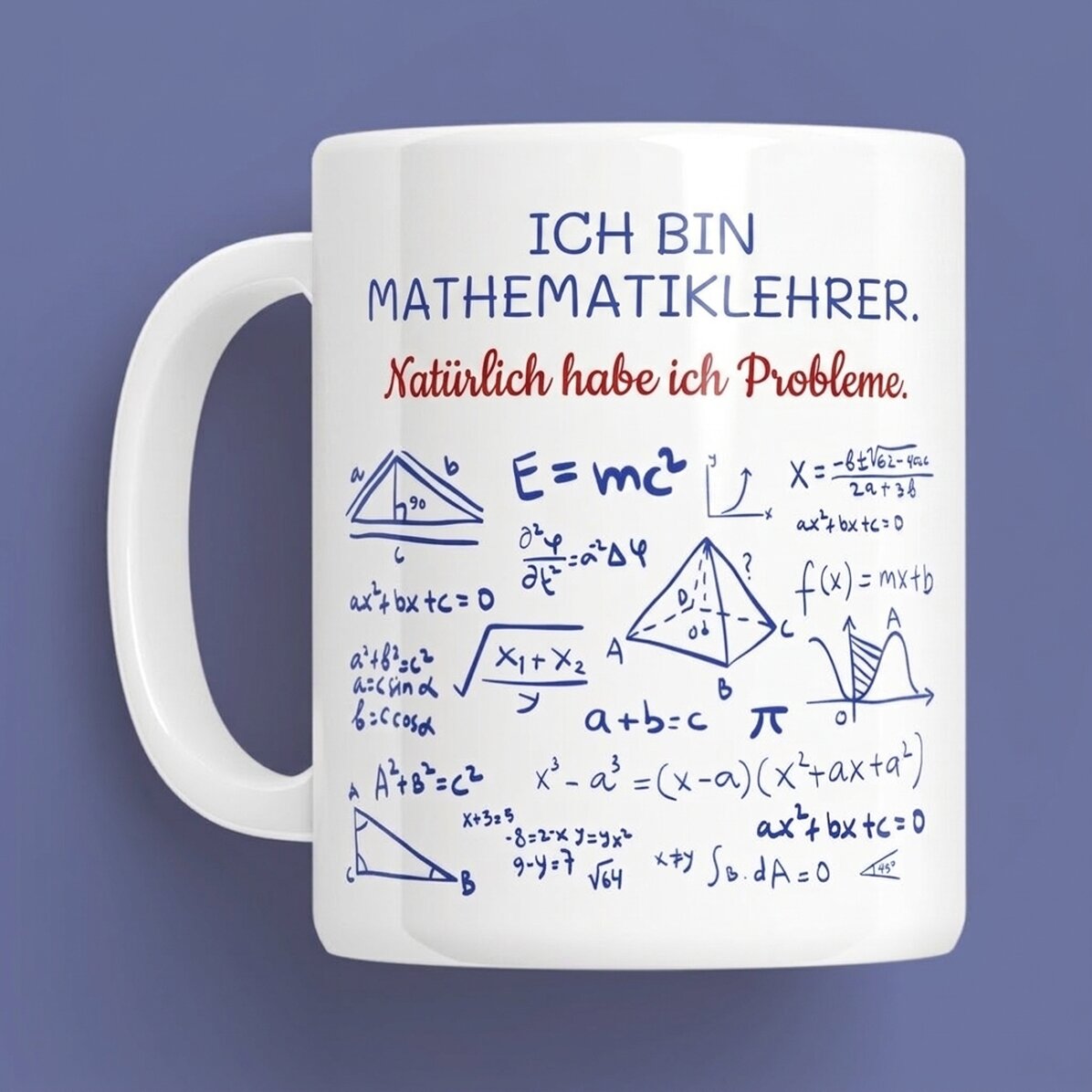 Personalisierte Tasse mit Aufschrift – Mathematiklehrer