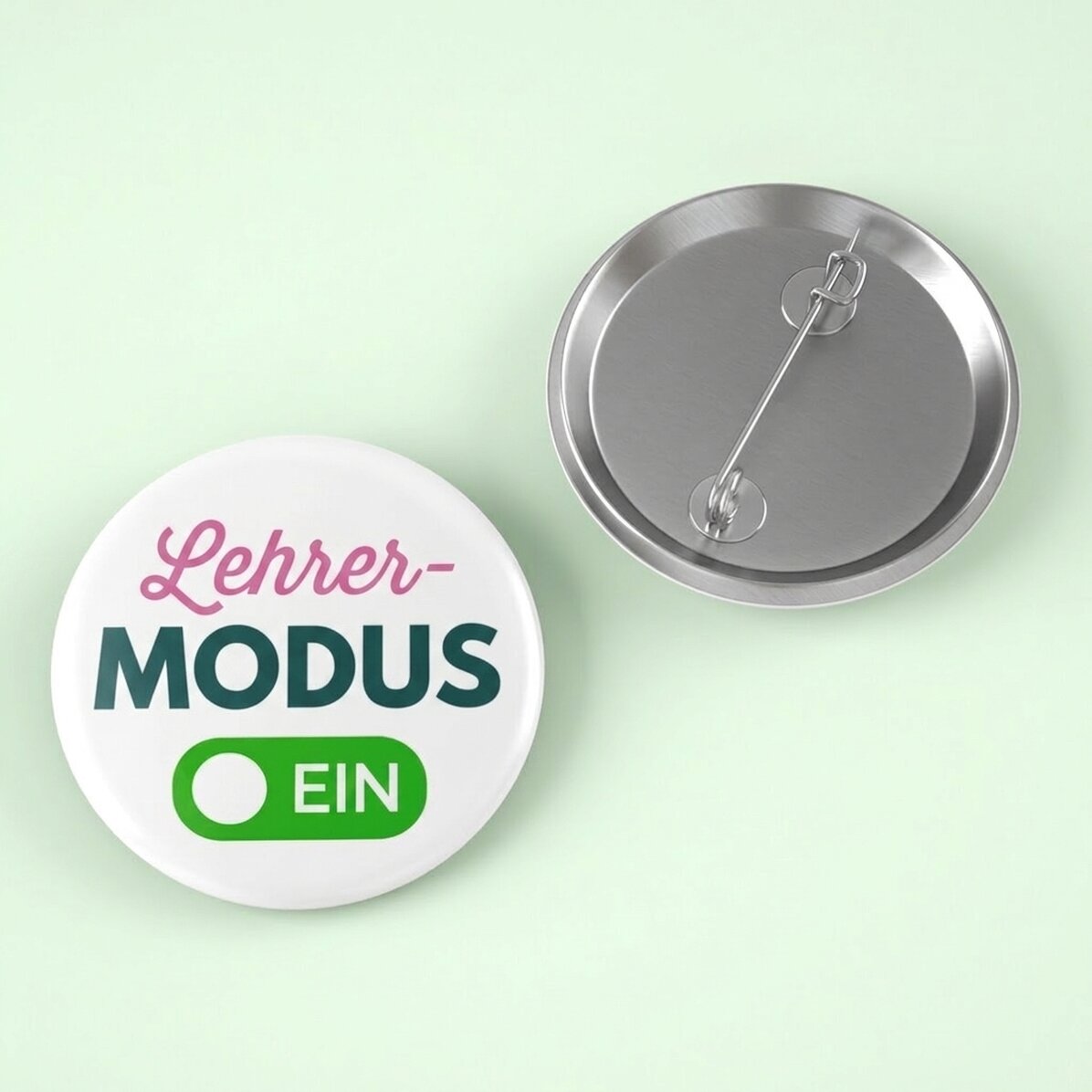 Personalisiertes Button mit Botschaft – Modus EIN/AUS