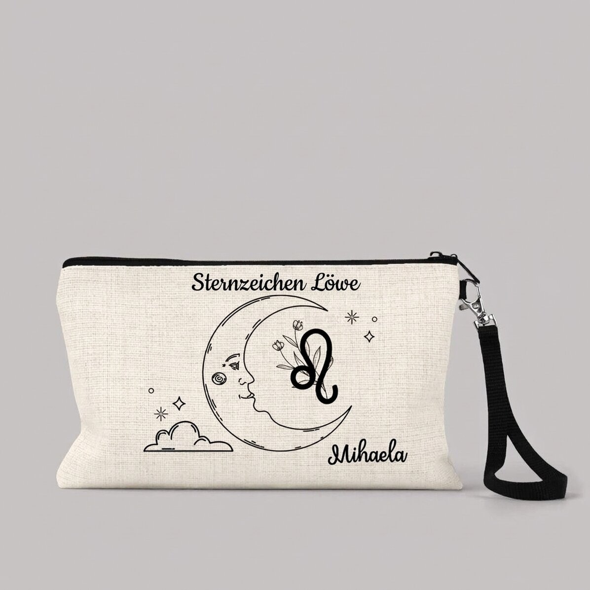 Individuell gestaltetes Make-up-Set mit Schriftzug – Sternzeichen Löwe