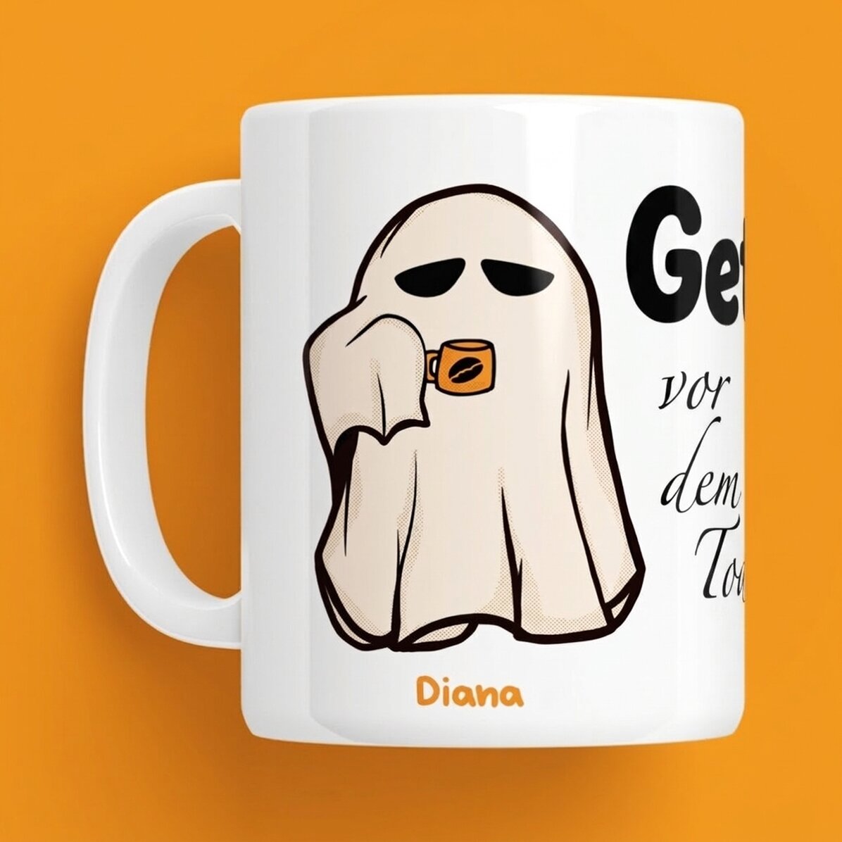 Personalisierte Tasse mit Halloween-Aufdruck – Boo