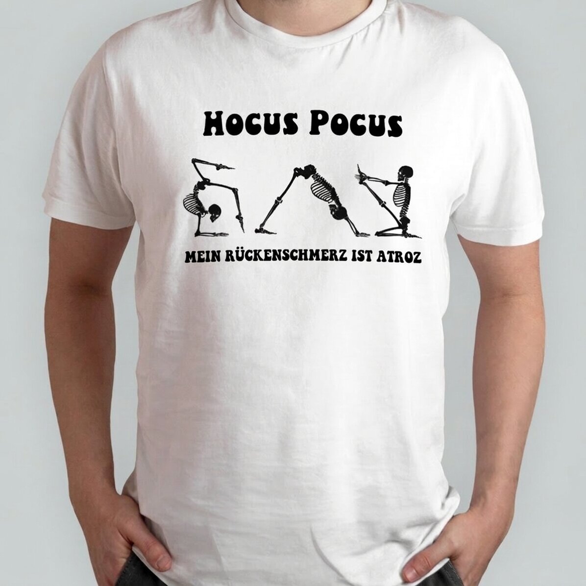 Personalisiertes Baumwoll-T-Shirt mit Aufdruck – Hocus Pocus