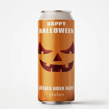 Bier in einer Dose mit individueller Beschriftung – Pumpkin