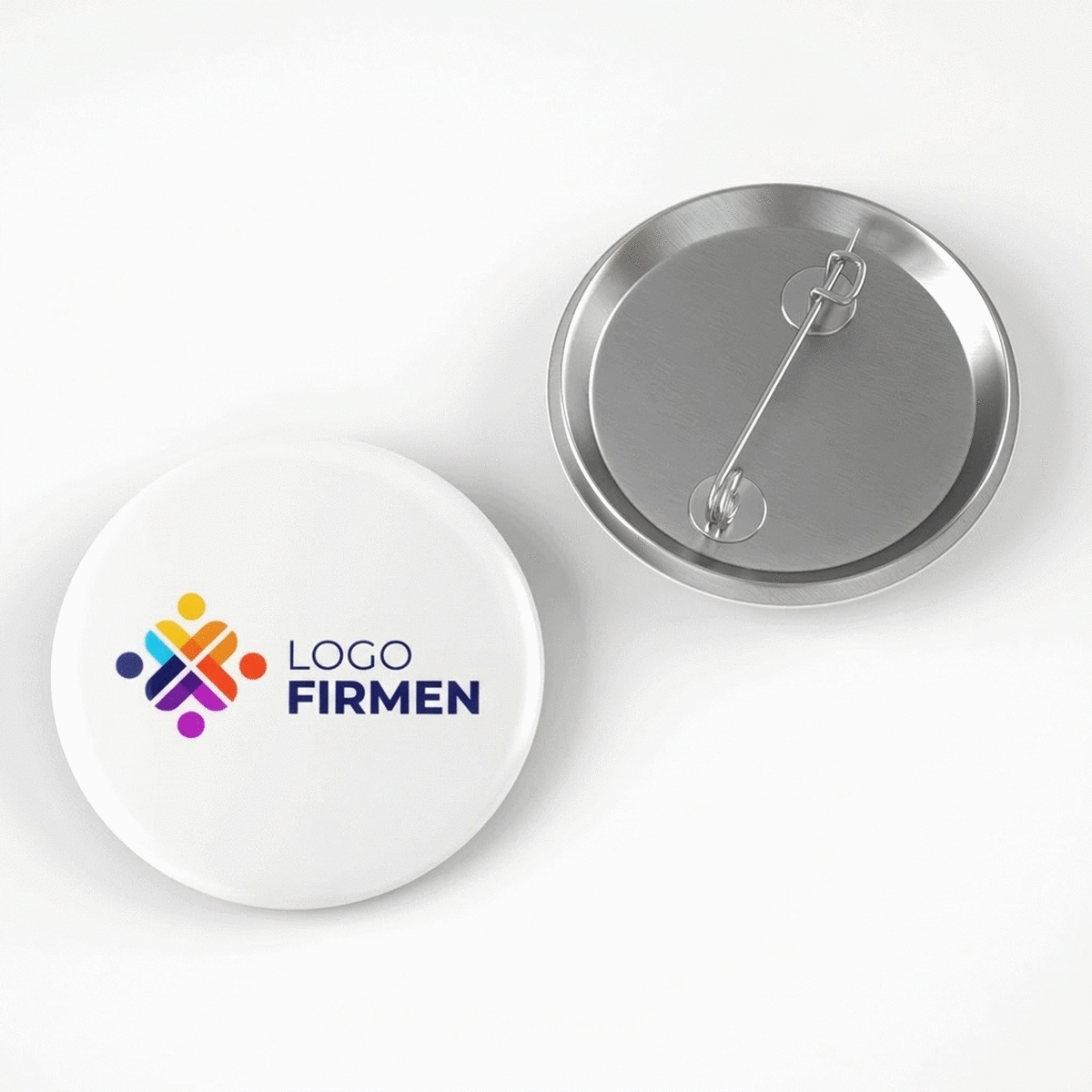 Individuell gestalteter Button mit Logo