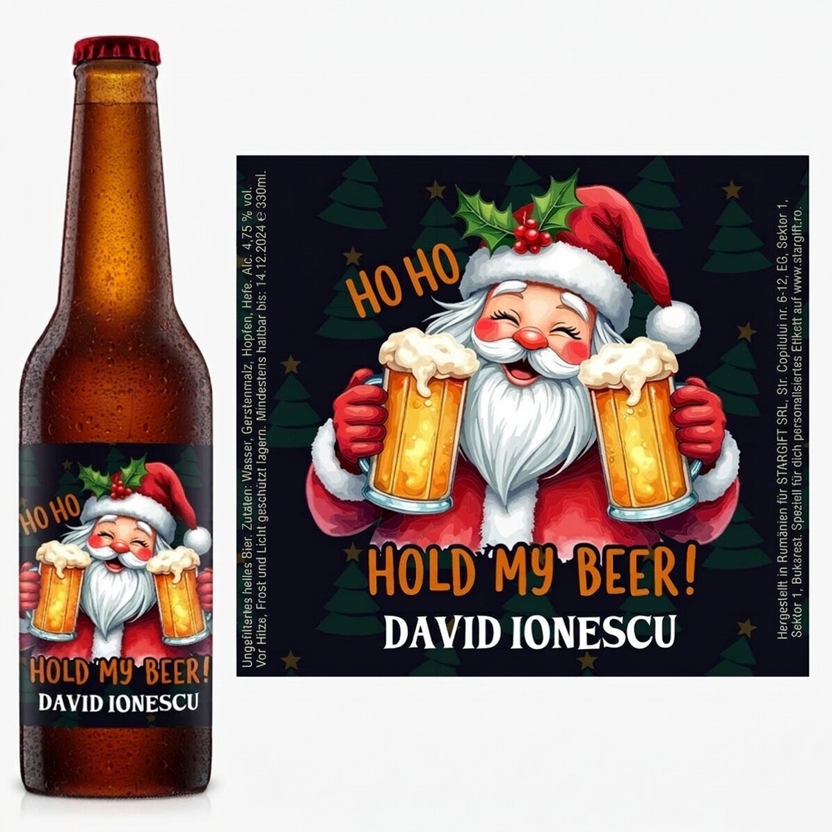 Bier mit persönlichem Namen – Hold my beer
