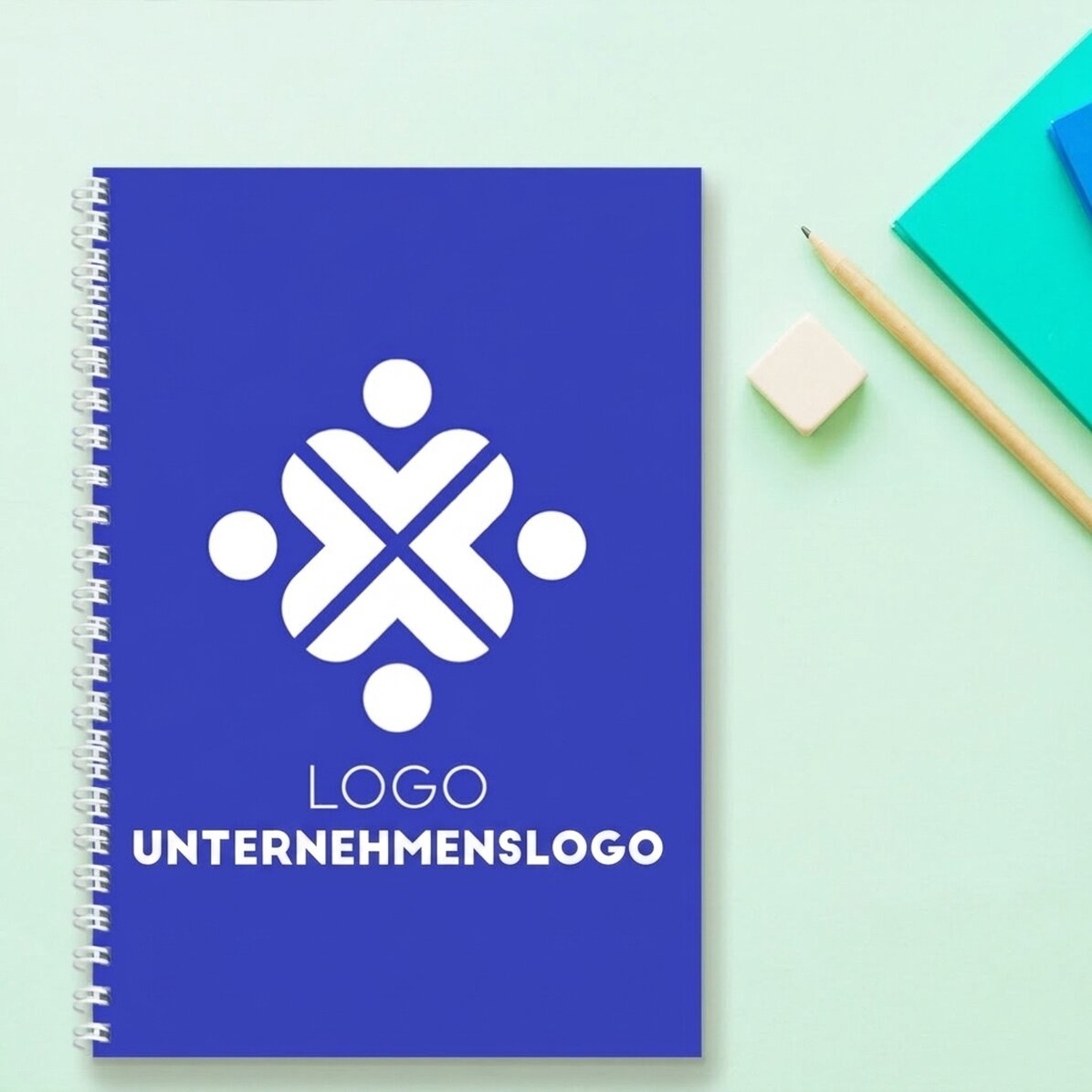 Personalisiertes Notizbuch mit Logo