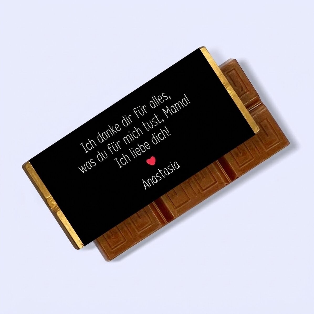 Personalisierte Mini-Schokoladentafel mit Text