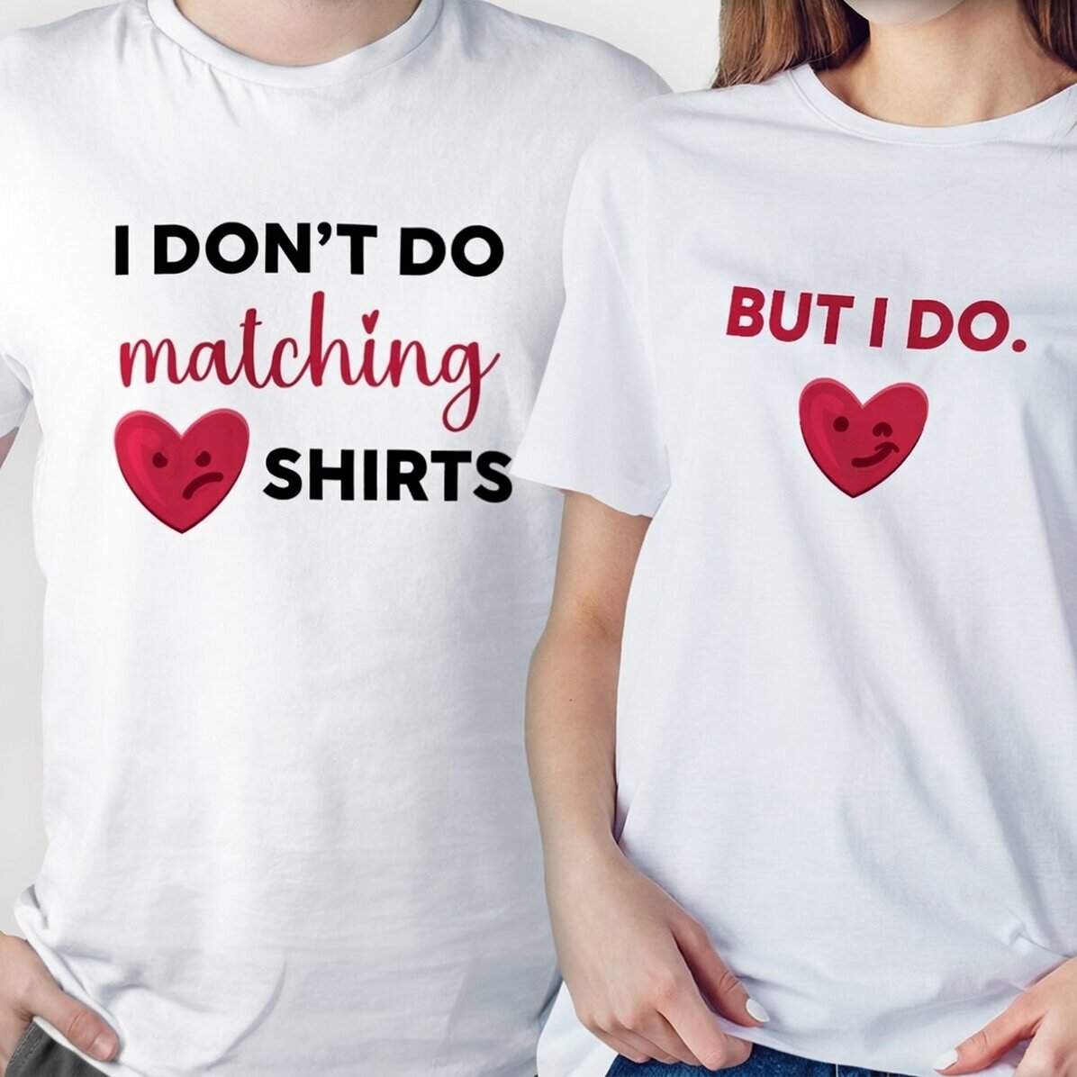 Personalisiertes Baumwoll-T-Shirt mit Aufdruck – Passende T-Shirts