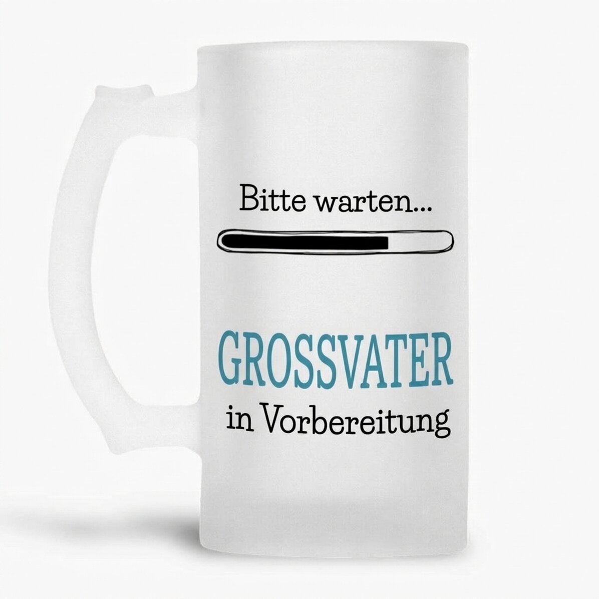 Personalisierter Bierkrug mit Aufdruck – „Opa in spe“