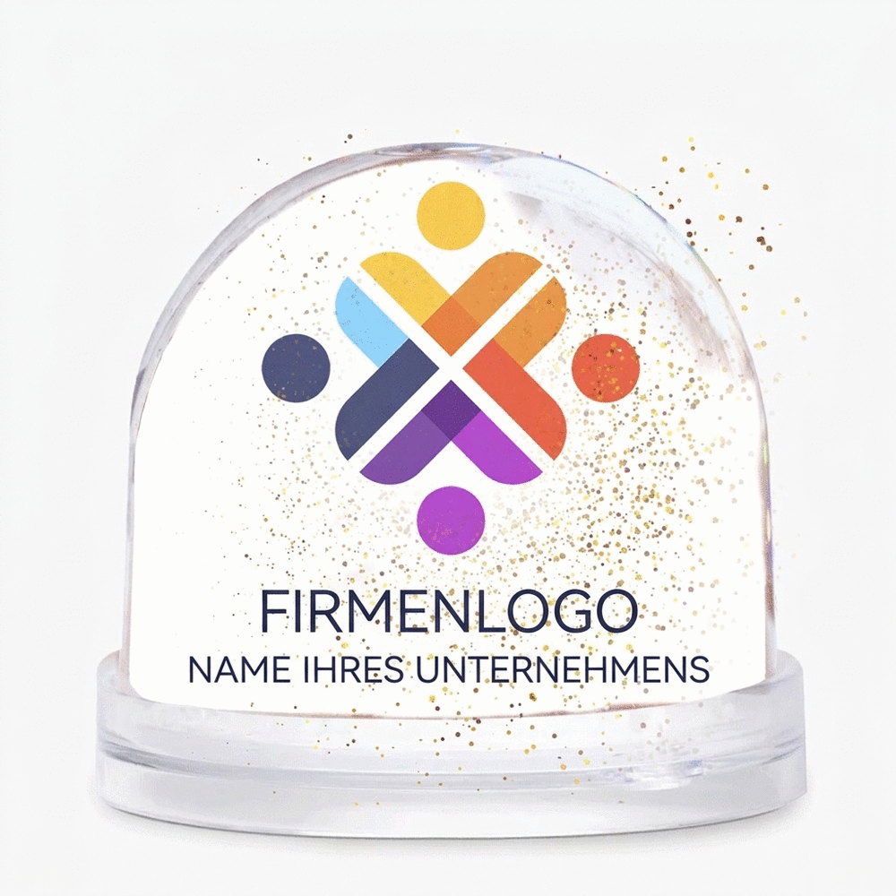 Personalisierter Schreibtischglobus mit Logo