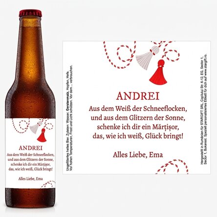 Bier mit persönlicher Botschaft