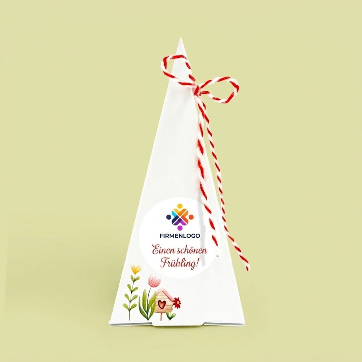 Individuell gestaltetes Blumenpflanz-Set mit Logo und Botschaft