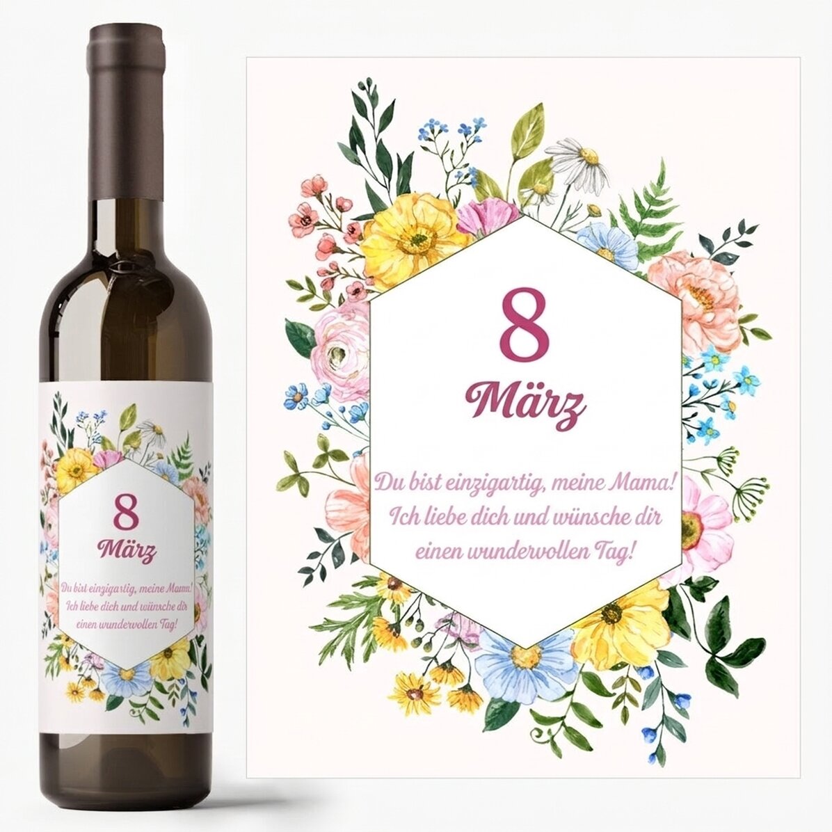 Wein mit individueller Beschriftung – 8. März