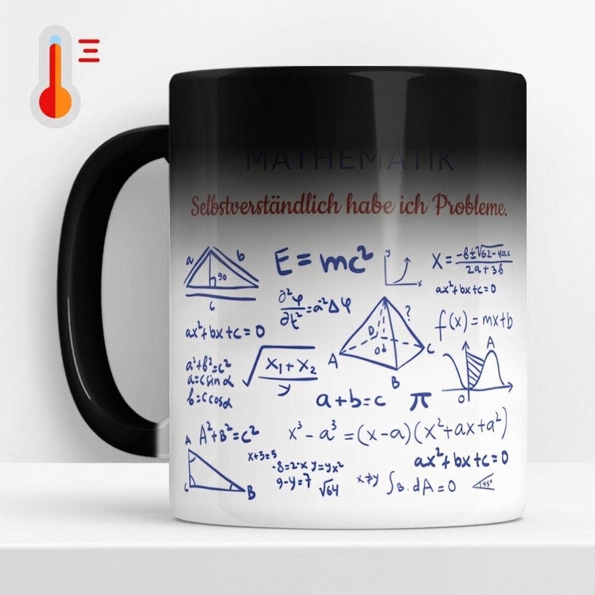 Personalisierte Zaubertasse mit Botschaft – Mathematiklehrer